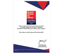 Great Place to Work Certified Jan 2024 – Jan 2025