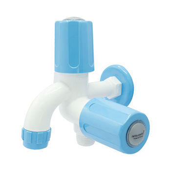 2 WAY BIB COCK WITH FLANGE