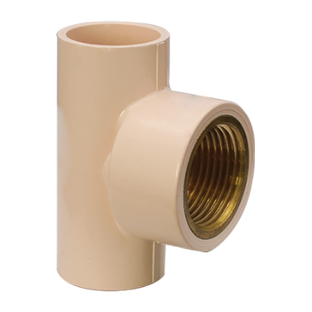 BRASS REDUCING FEMALE THREADED TEE