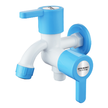 TWO WAY BIB COCK WITH FLANGE